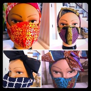 Masks with matching headband